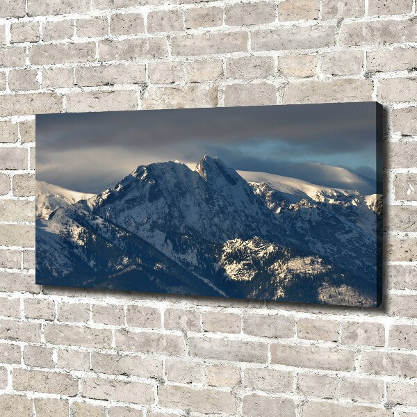 Canvas wall art Giewont in winter