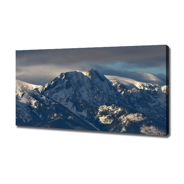 Canvas wall art Giewont in winter