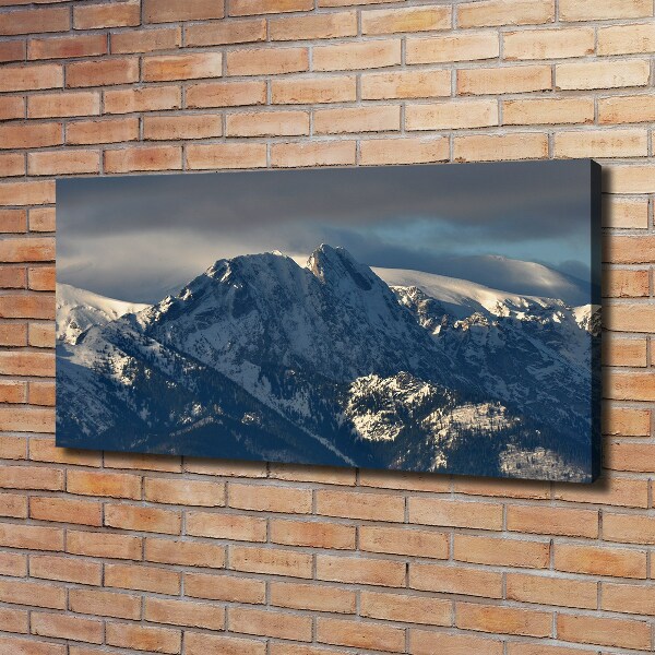 Canvas wall art Giewont in winter