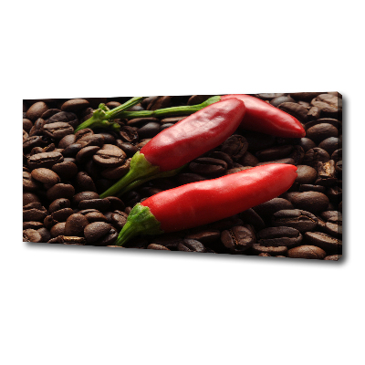 Canvas wall art Chilli and coffee