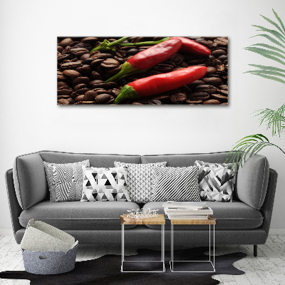 Canvas wall art Chilli and coffee