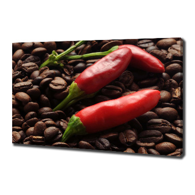 Canvas wall art Chilli and coffee