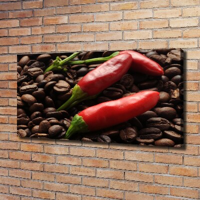 Canvas wall art Chilli and coffee