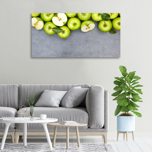 Canvas wall art Green apples