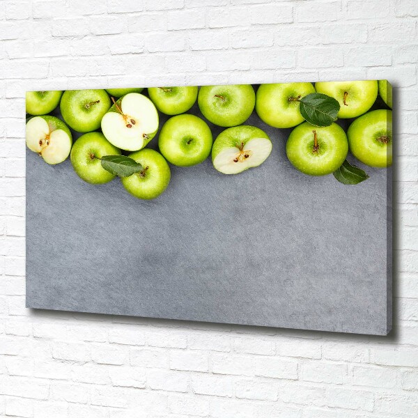 Canvas wall art Green apples