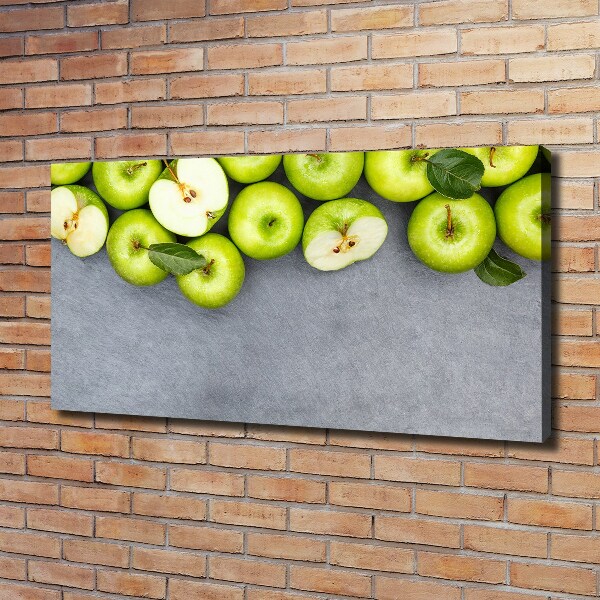 Canvas wall art Green apples