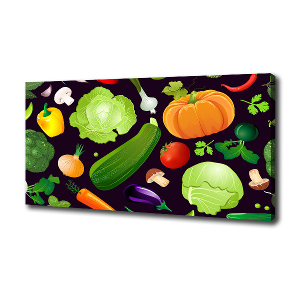 Canvas wall art Colorful vegetables