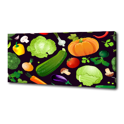 Canvas wall art Colorful vegetables