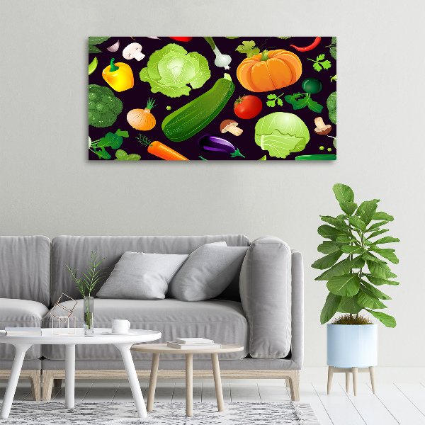 Canvas wall art Colorful vegetables