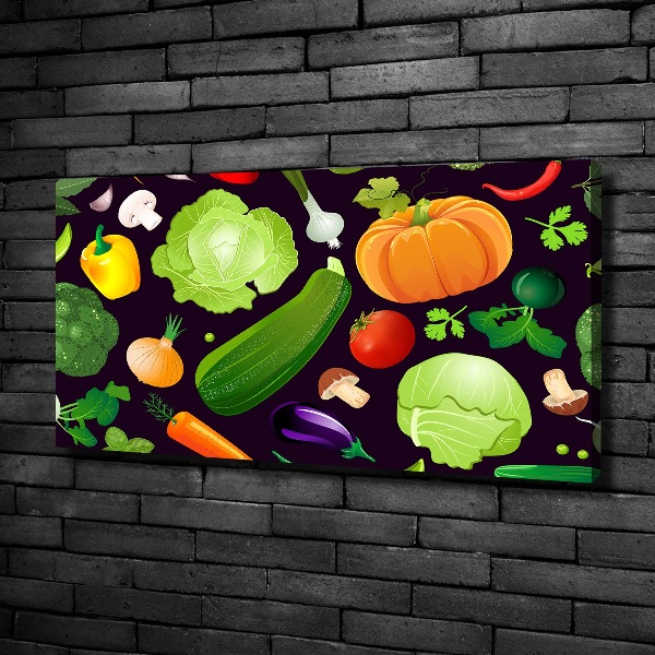 Canvas wall art Colorful vegetables