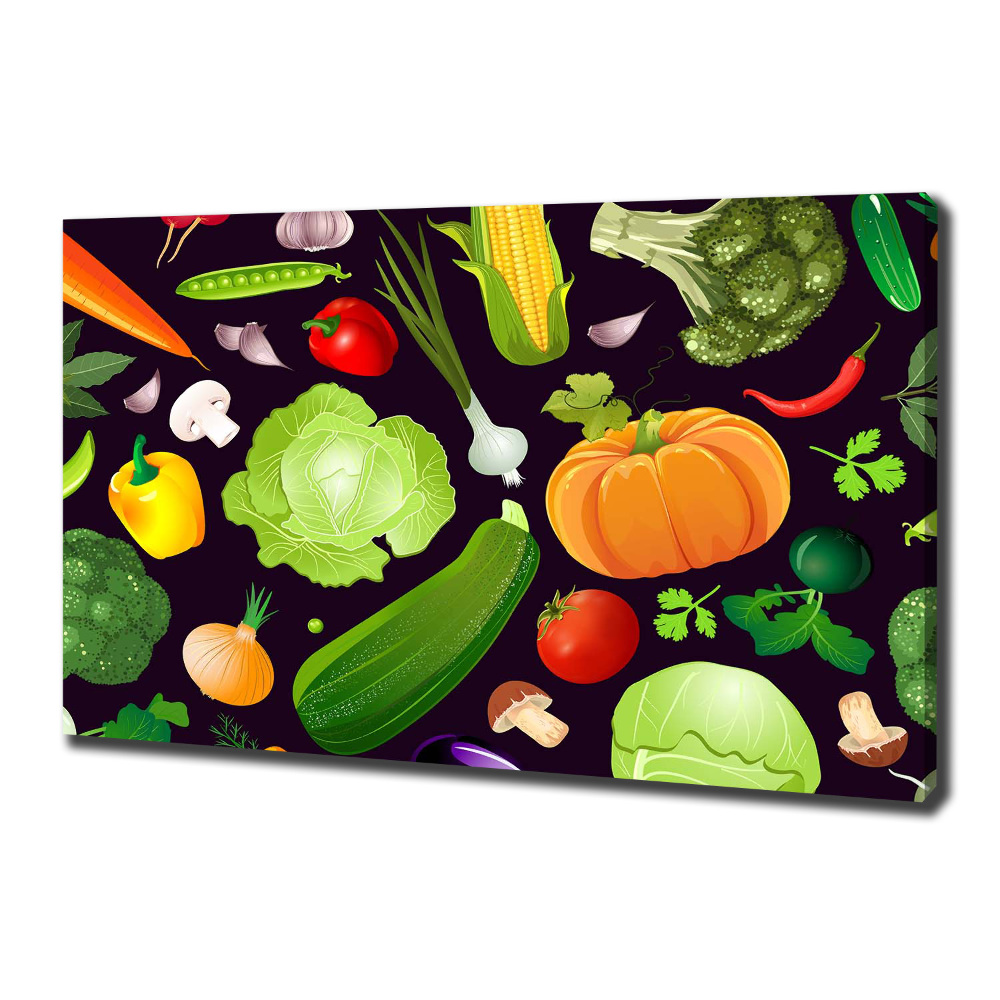 Canvas wall art Colorful vegetables