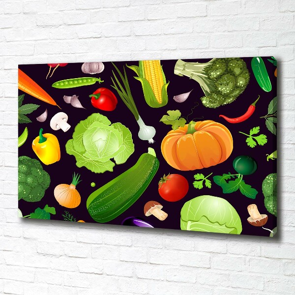 Canvas wall art Colorful vegetables