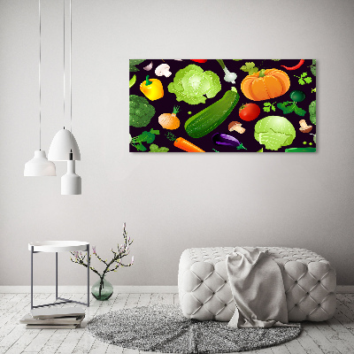 Canvas wall art Colorful vegetables