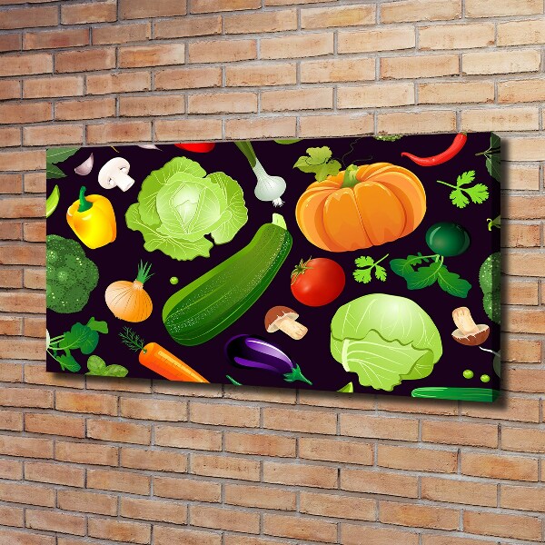 Canvas wall art Colorful vegetables