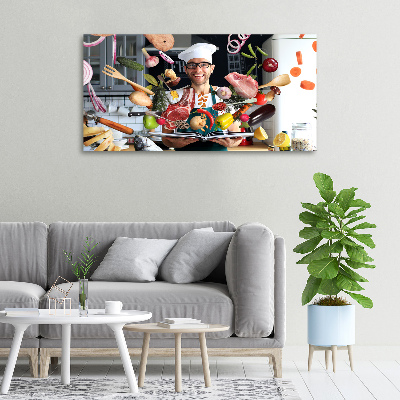 Canvas wall art Cook recipes