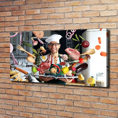 Canvas wall art Cook recipes