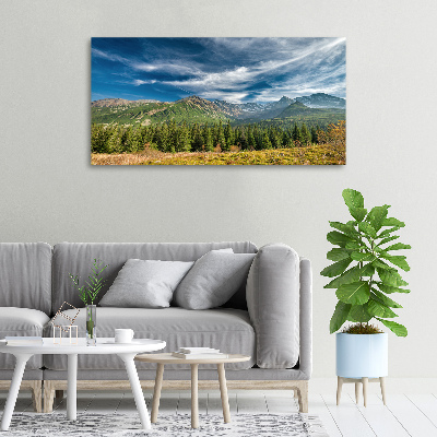 Canvas wall art Autumn in the Tatra Mountains