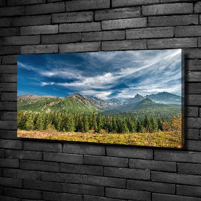 Canvas wall art Autumn in the Tatra Mountains