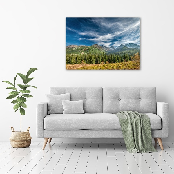 Canvas wall art Autumn in the Tatra Mountains