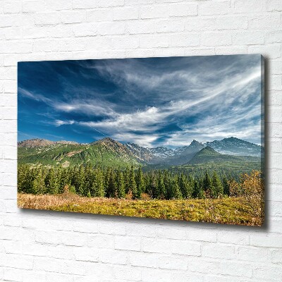 Canvas wall art Autumn in the Tatra Mountains