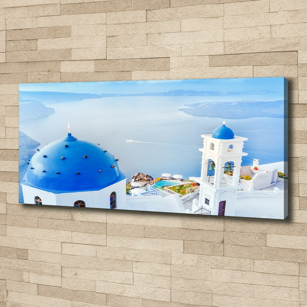 Canvas wall art Santorini Greece