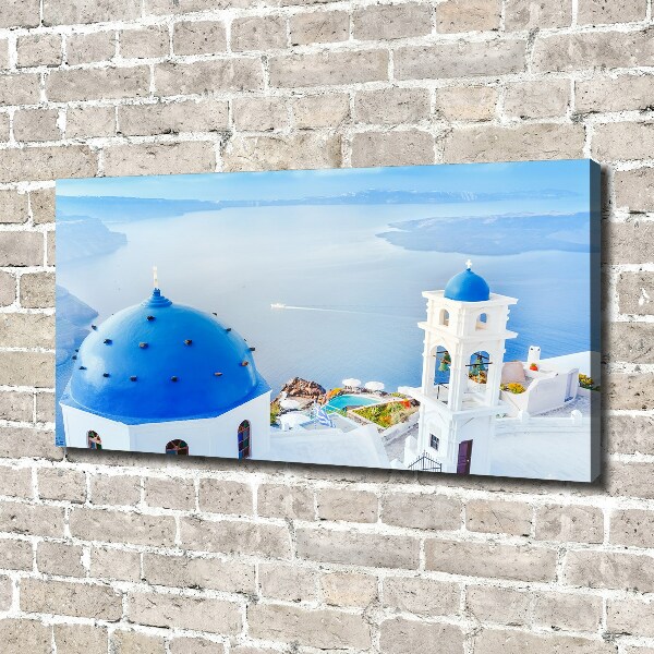 Canvas wall art Santorini Greece