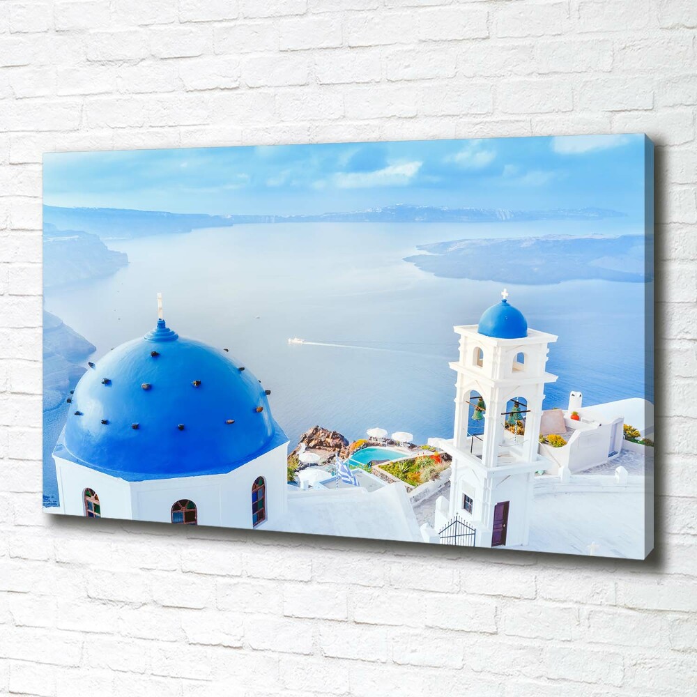 Canvas wall art Santorini Greece