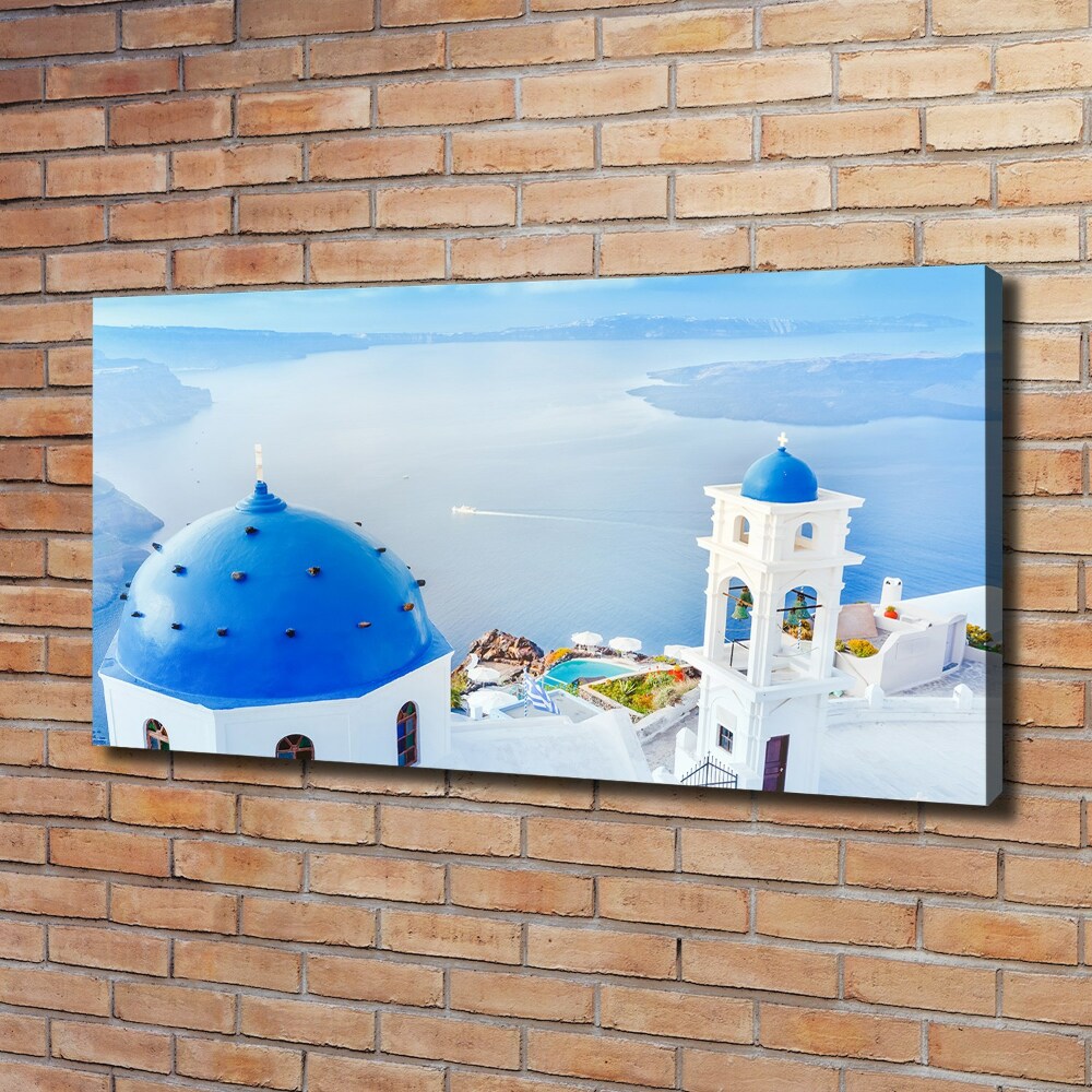 Canvas wall art Santorini Greece