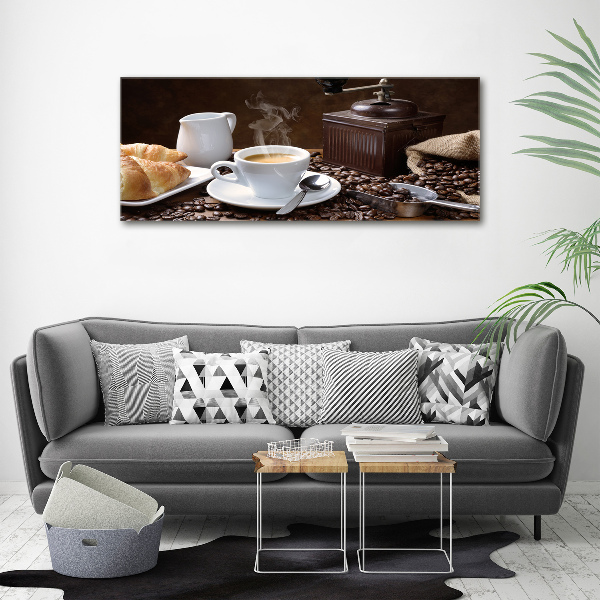 Canvas wall art Croissants and coffee