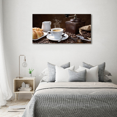 Canvas wall art Croissants and coffee