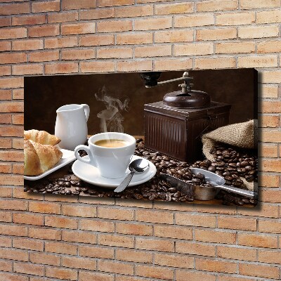 Canvas wall art Croissants and coffee