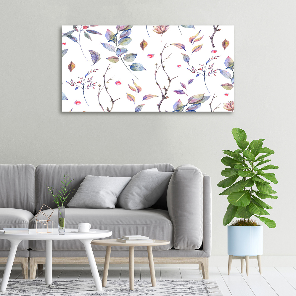 Canvas wall art Leaves