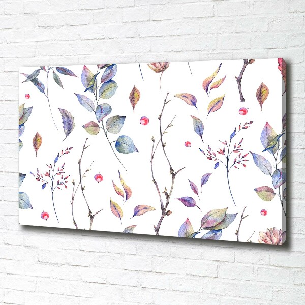 Canvas wall art Leaves