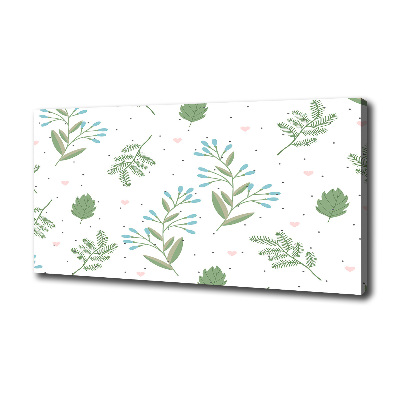 Canvas wall art Leaves