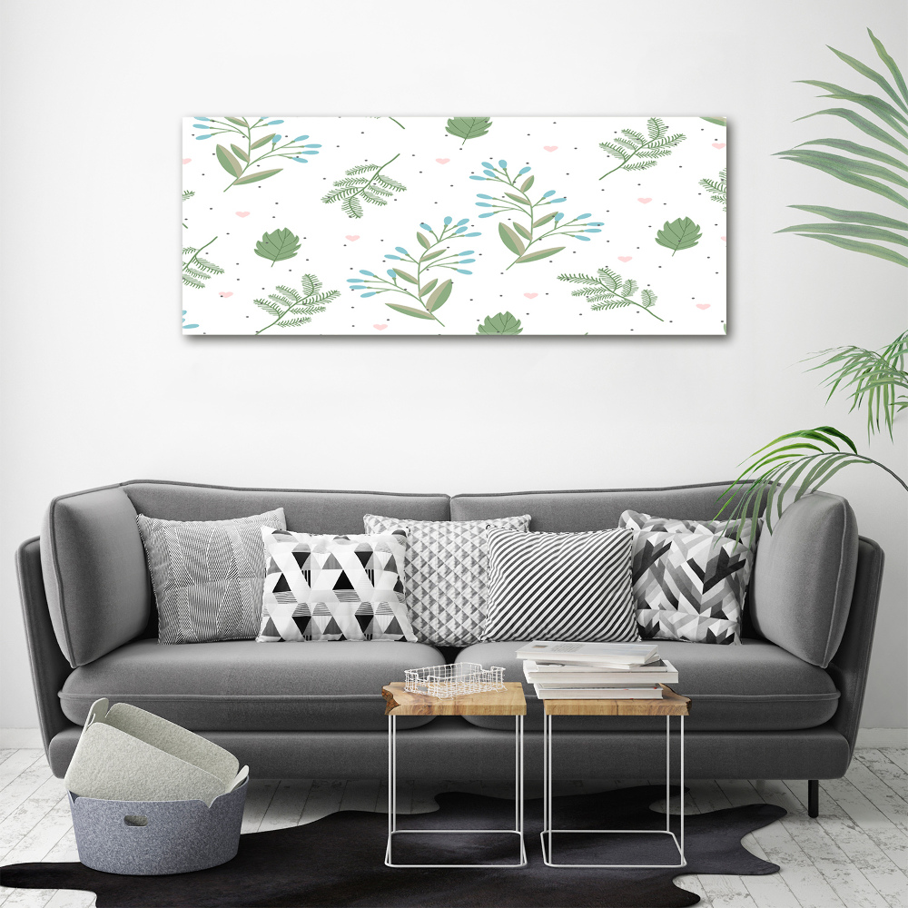 Canvas wall art Leaves