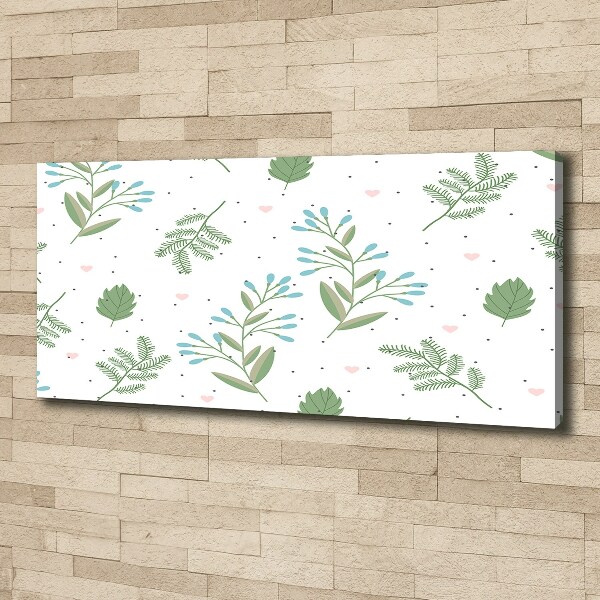 Canvas wall art Leaves