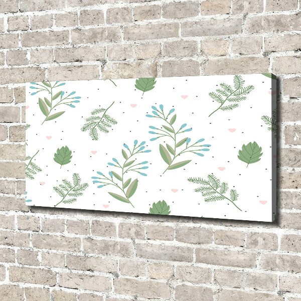 Canvas wall art Leaves