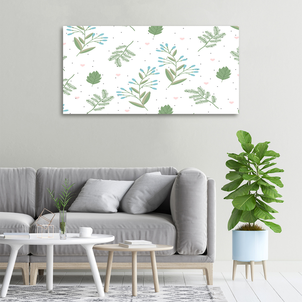 Canvas wall art Leaves