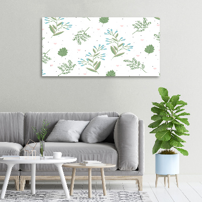 Canvas wall art Leaves