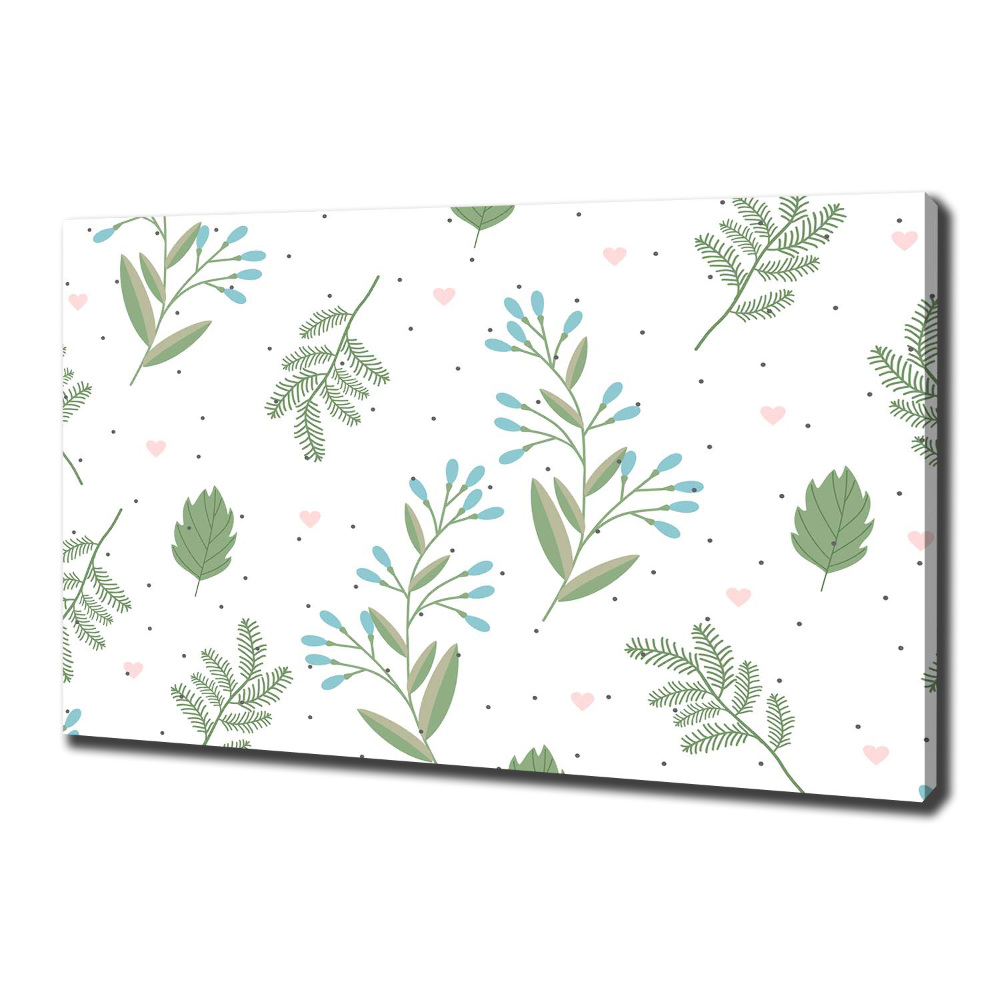 Canvas wall art Leaves