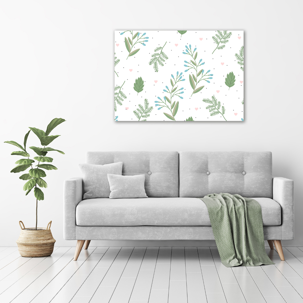 Canvas wall art Leaves