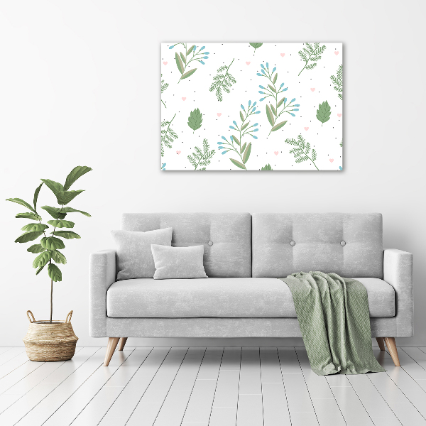 Canvas wall art Leaves