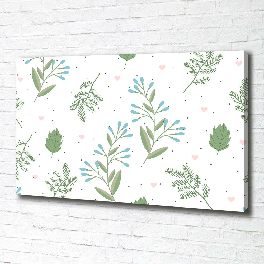 Canvas wall art Leaves