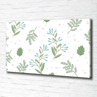 Canvas wall art Leaves