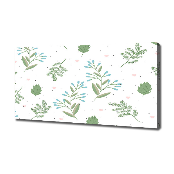 Canvas wall art Leaves