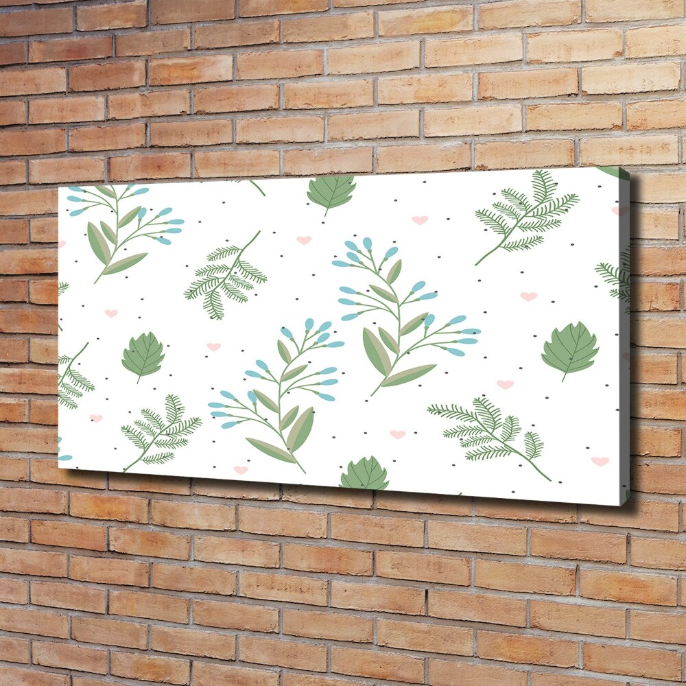 Canvas wall art Leaves