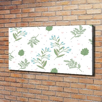 Canvas wall art Leaves