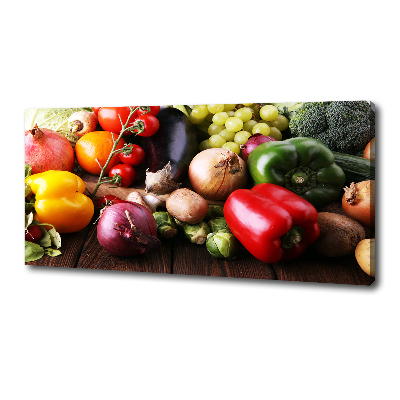 Canvas wall art Vegetables and fruits