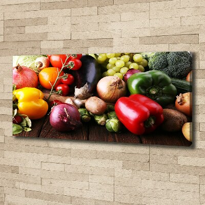 Canvas wall art Vegetables and fruits