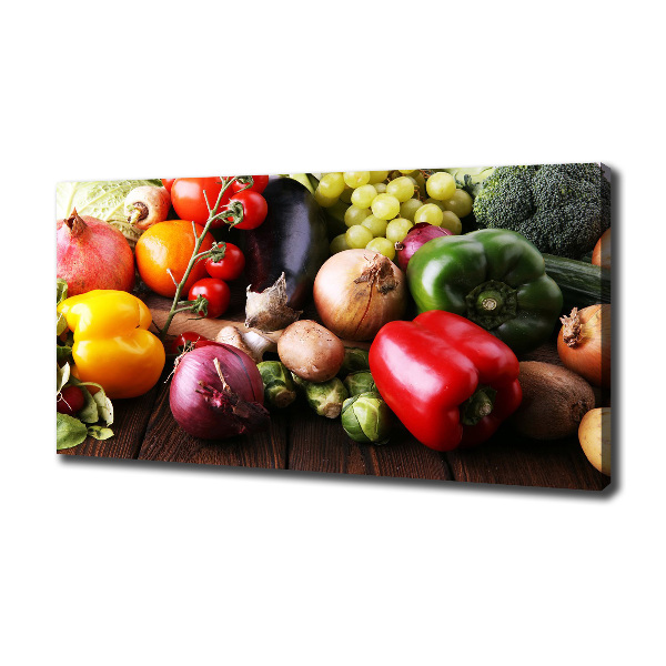 Canvas wall art Vegetables and fruits